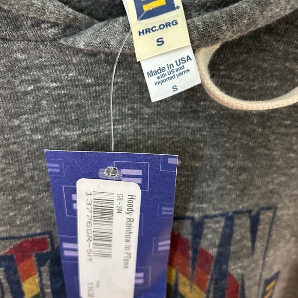 Grey Hoodie with Colorful Print - Picture 3 of 4